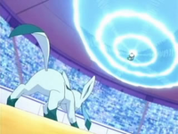 Glaceon vs. Piplup.