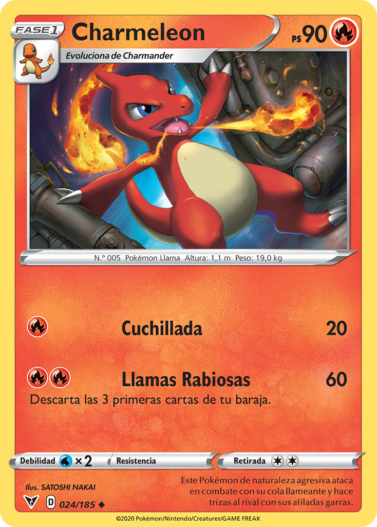 Charmeleon (Voltaje Vívido TCG) - WikiDex, la enciclopedia Pokémon