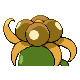 Imagen posterior de Gloom variocolor hembra en Pokémon Diamante y Pokémon Perla