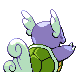 Imagen posterior de Wartortle variocolor en Pokémon Platino