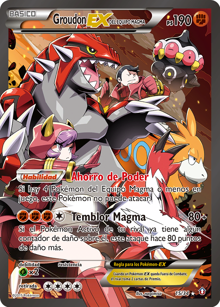 Groudon Ex Del Equipo Magma Doble Crisis Tcg Wikidex La