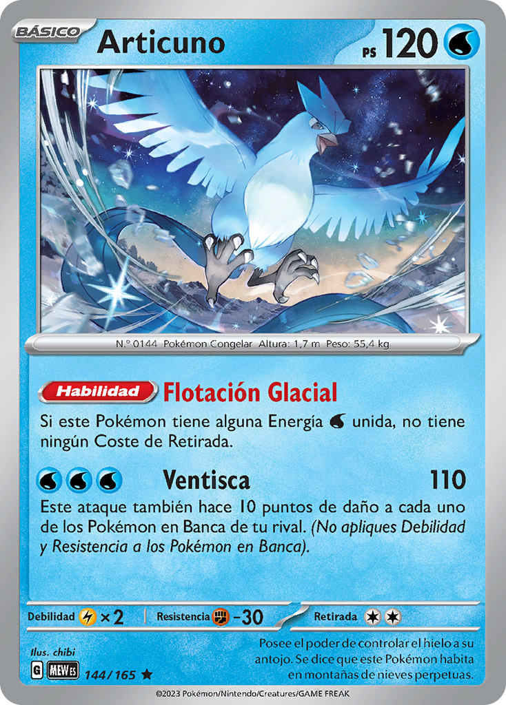 Articuno (151 TCG) - WikiDex, La Enciclopedia Pokémon