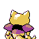 Imagen posterior de Abra variocolor en Pokémon Cristal