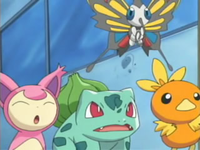 Archivo:EP353 Skitty, Beautifly, Bulbasaur y Torchic.png