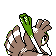 Imagen posterior de Farfetch’d variocolor en Pokémon Cristal