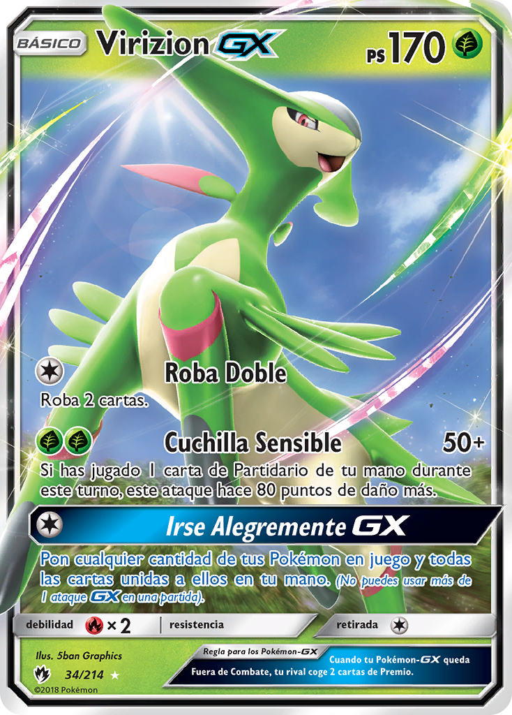 Carta Pokémon Lendário Virizion Trovões Perdidos