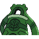 Imagen posterior de Bronzong variocolor en Pokémon Oro HeartGold y Pokémon Plata SoulSilver