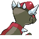 Imagen posterior de Rampardos variocolor en Pokémon Platino