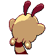 Imagen posterior de Sentret variocolor en Pokémon Oro HeartGold y Pokémon Plata SoulSilver