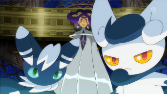 Archivo:EP896 Ástrid con sus Meowstic.png