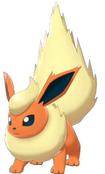 Imagen de Flareon en Pokémon Espada y Pokémon Escudo