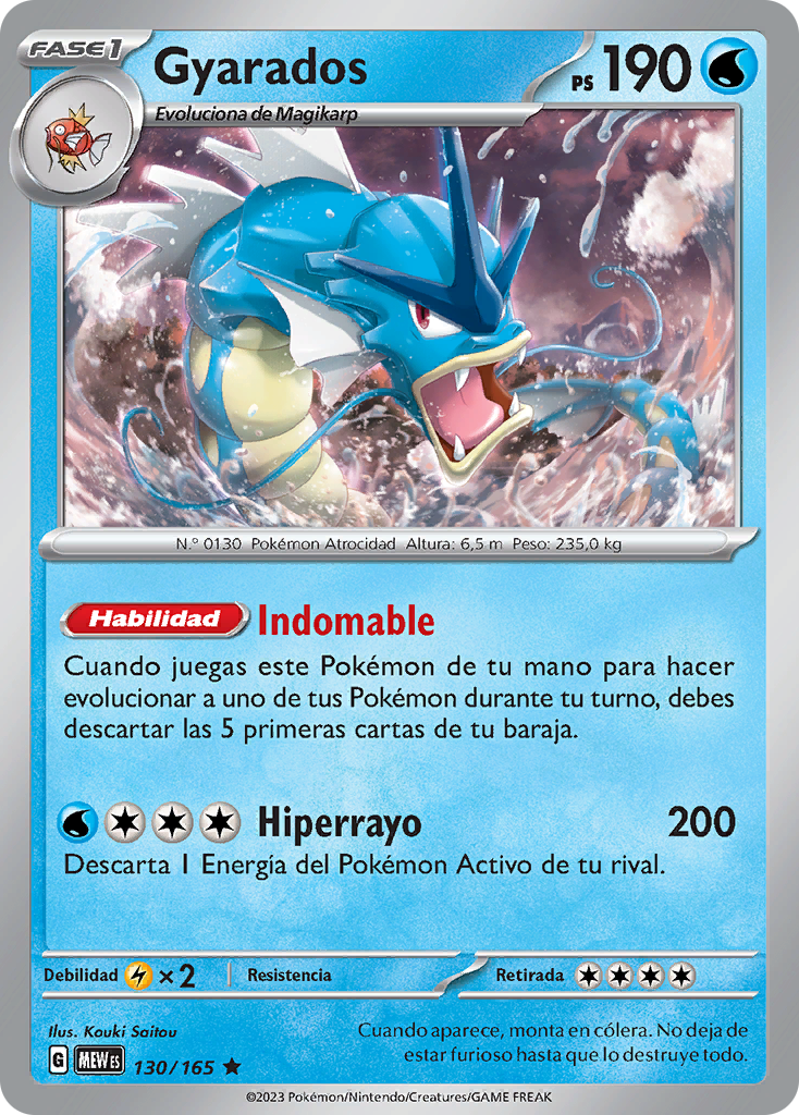 Gyarados (151 Tcg) - Wikidex, La Enciclopedia Pokémon