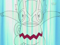 Kecleon de Harrison activando cambio de color/cambio color para hacerse invisible.