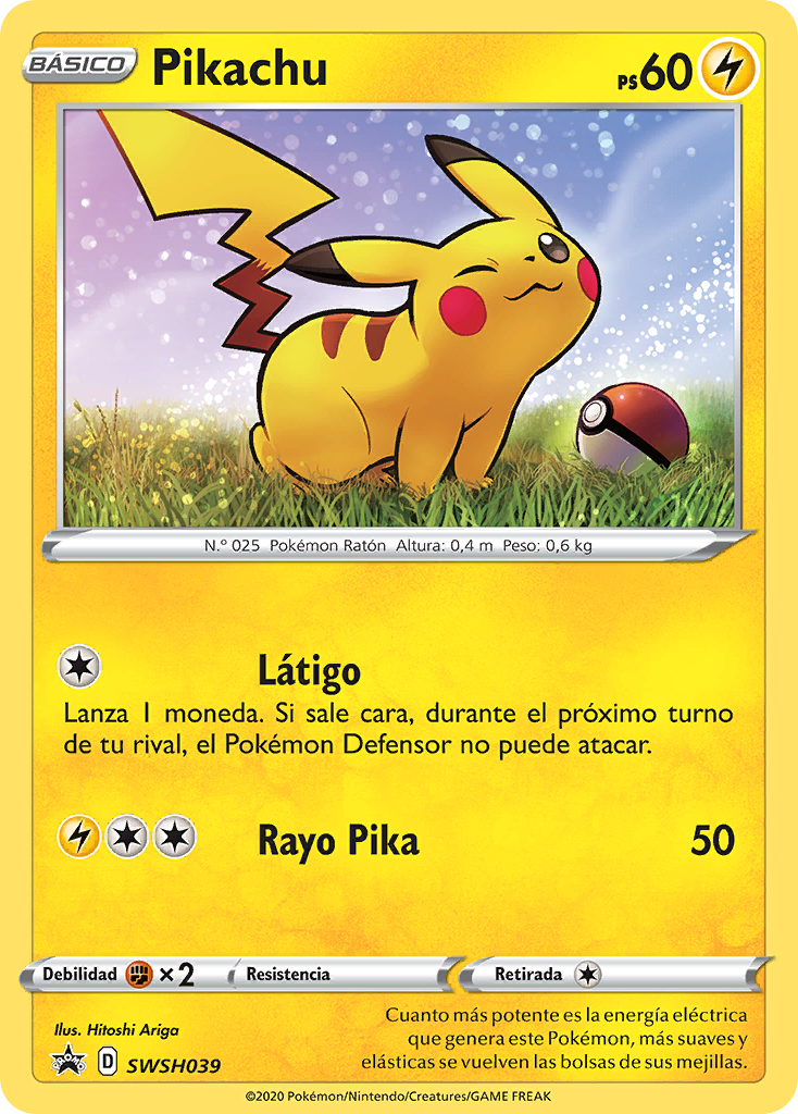 Pikachu (SWSH Promo 39 TCG) - WikiDex, La Enciclopedia Pokémon