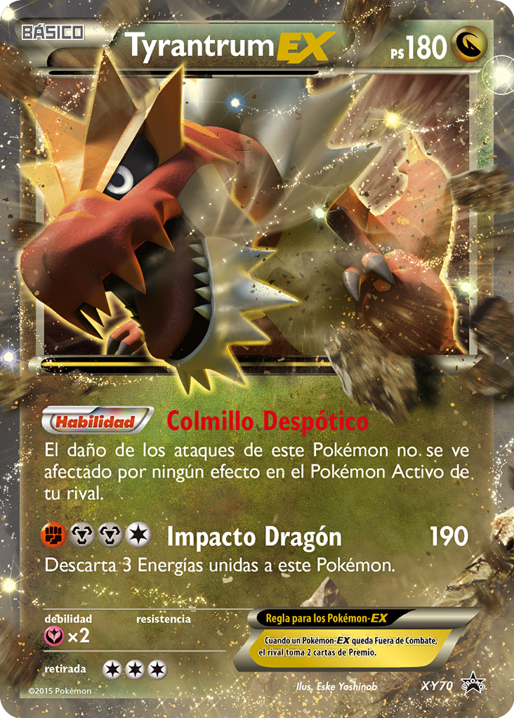 Tyrantrum EX ポケモンカード Tyrantrum-EX (XY Promo 70 TCG) - WikiDex, la enciclopedia Pokémon