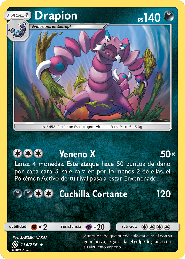 Drapion (Mentes Unidas TCG) WikiDex, la enciclopedia Pokémon