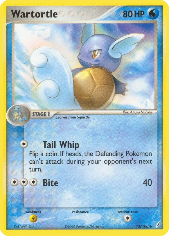 Wartortle (Crystal Guardians 43 TCG) - WikiDex, la enciclopedia
