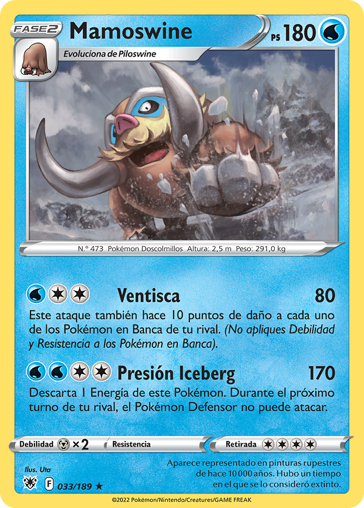 Mamoswine Resplandor Astral Tcg Wikidex La Enciclopedia Pokémon