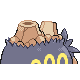 Imagen posterior de Camerupt variocolor hembra en Pokémon Oro HeartGold y Pokémon Plata SoulSilver