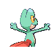 Imagen posterior de Treecko variocolor en Pokémon Oro HeartGold y Pokémon Plata SoulSilver