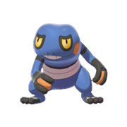 Croagunk hembra.