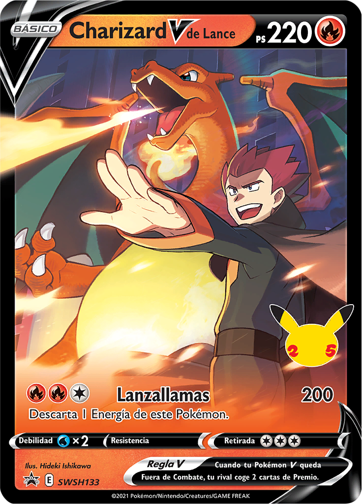 Charizard V de Lance (SWSH Promo 133 TCG) - WikiDex, la