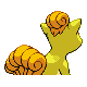 Imagen posterior de Vulpix variocolor en Pokémon Oro HeartGold y Pokémon Plata SoulSilver