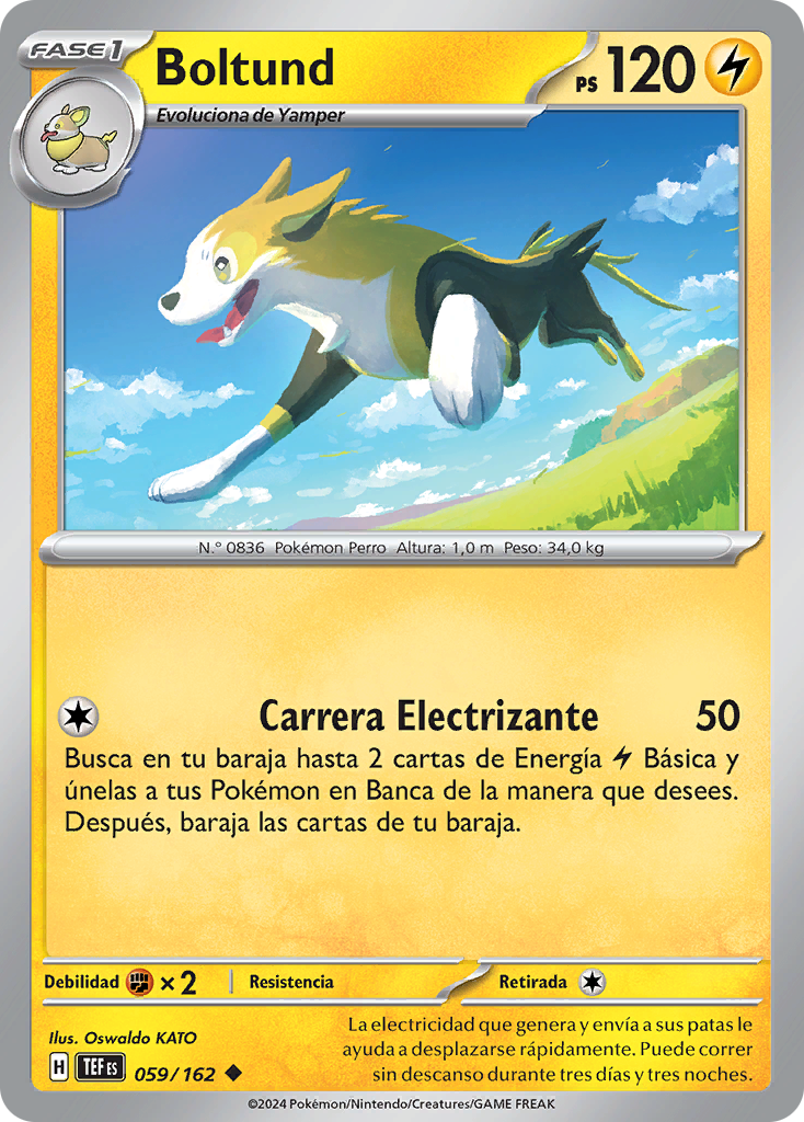 Boltund (Fuerzas Temporales TCG) - WikiDex, la enciclopedia Pokémon