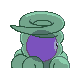 Imagen posterior de Castform nieve variocolor en Pokémon Platino