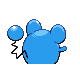 Imagen posterior de Marill en Pokémon Diamante y Pokémon Perla