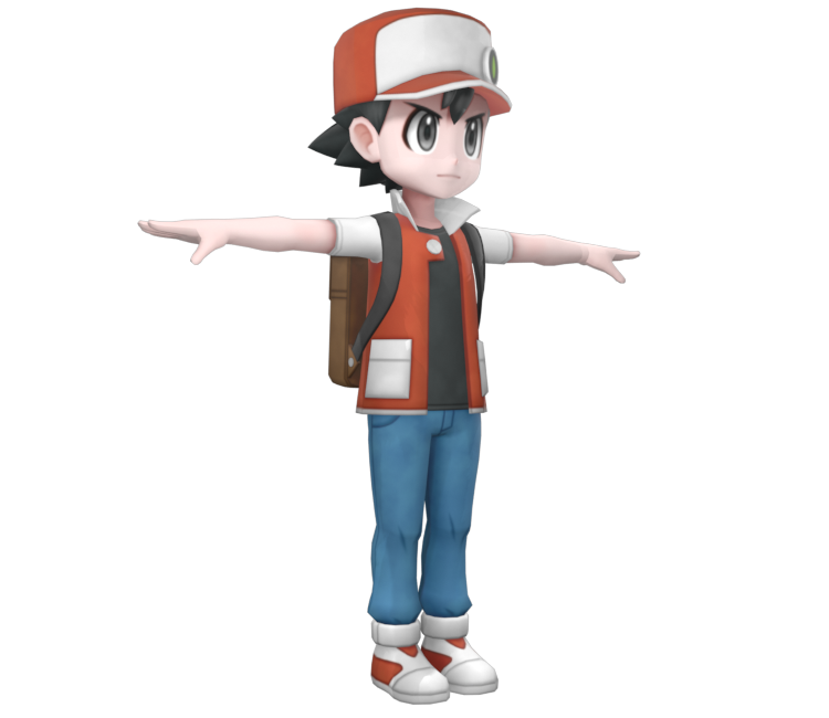 Archivo:Rojo Modelo 3D LGPE.png - WikiDex, la enciclopedia Pokémon