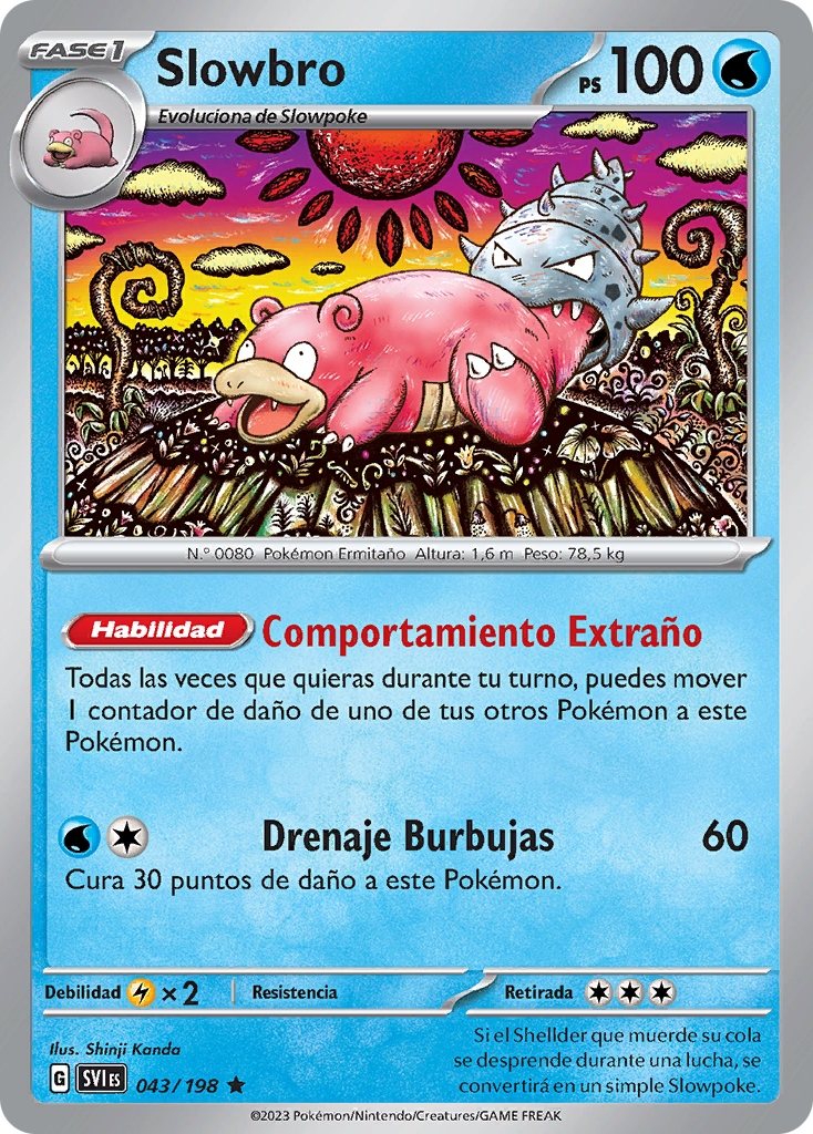 Slowbro (Escarlata Y Púrpura TCG) - WikiDex, La Enciclopedia Pokémon