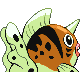 Imagen posterior de Seaking variocolor macho en Pokémon Oro HeartGold y Pokémon Plata SoulSilver