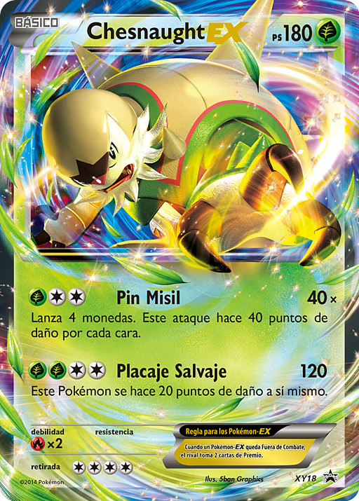 Chesnaught-EX (XY Promo 18 TCG) - WikiDex, la enciclopedia Pokémon