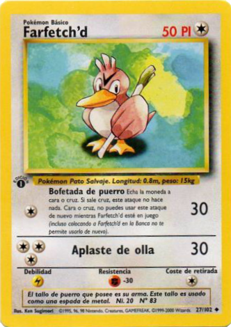 Farfetch'd (Base Set TCG) - WikiDex, la enciclopedia Pokémon