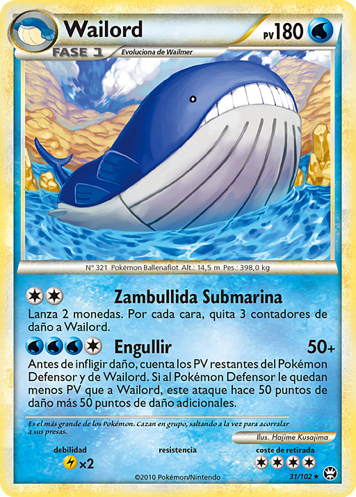 Wailord (Triunfadores TCG) - WikiDex, La Enciclopedia Pokémon