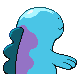 Imagen posterior de Quagsire macho en Pokémon Diamante y Pokémon Perla