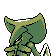 Imagen posterior de Kabutops variocolor en Pokémon Cristal