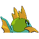 Imagen posterior de Carvanha variocolor en Pokémon Platino
