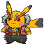Imagen de Pikachu roquera variocolor en Pokémon Rubí Omega y Pokémon Zafiro Alfa