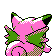 Imagen posterior de Clefable variocolor en Pokémon Cristal