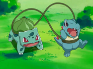 Bulbasaur usando látigo cepa.