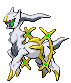 Imagen de Arceus en Pokémon Negro y Blanco