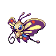 Imagen de Beautifly variocolor hembra en Pokémon Platino