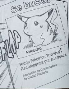 Cartel de Pikachu.