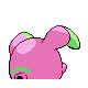 Imagen posterior de Whismur variocolor en Pokémon Oro HeartGold y Pokémon Plata SoulSilver