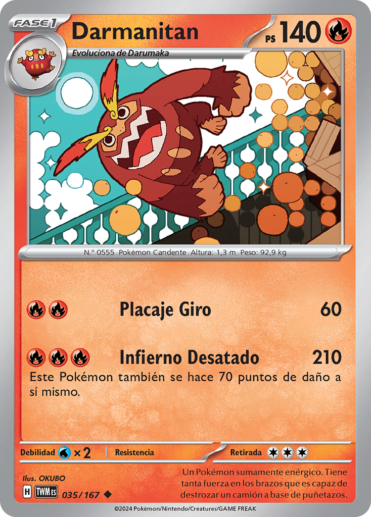 Darmanitan (Mascarada Crepuscular TCG) - WikiDex, la enciclopedia Pokémon