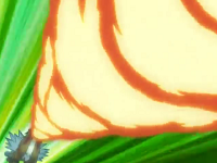 Entei usando lanzallamas.