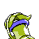 Imagen posterior de Victreebel variocolor en Pokémon Cristal