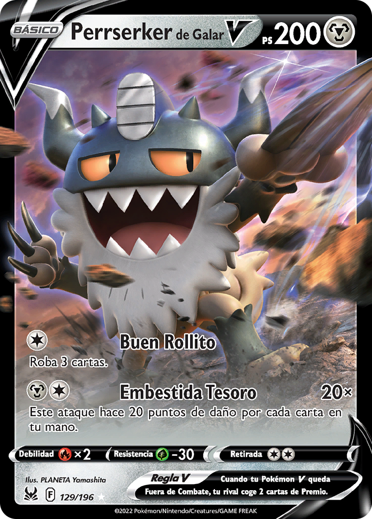 Perrserker de Galar V (Origen Perdido TCG) WikiDex, la enciclopedia Pokémon